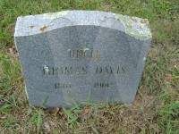 George Thomas Davis&#039; tombstone