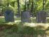 Isaac, Lydia and Robert Dodge&#039;s tombstones