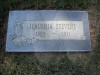 Mattie Jerushia (Snavely) Stevens&#039; grave marker
