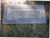 Julia Ann (Smith) Bonifield&#039;s grave marker