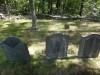 Isaac, Robert and Lydia Dodge tombstones and footstones