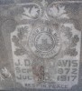 Detail of John Daniel Davis&#039; tombstone