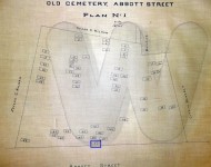 Abbott Street Burial Plan map