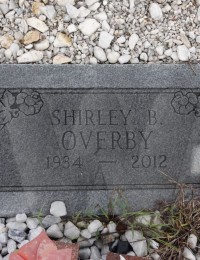Shirley Beth Overby&#039;s gravemarker