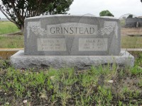 Byron and Lillie Grinstead&#039;s tombstone
