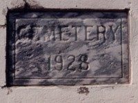 On the gate to the Colorado City Cemetery