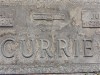 Detail of Doug and Juanita Currie&#039;s grave marker